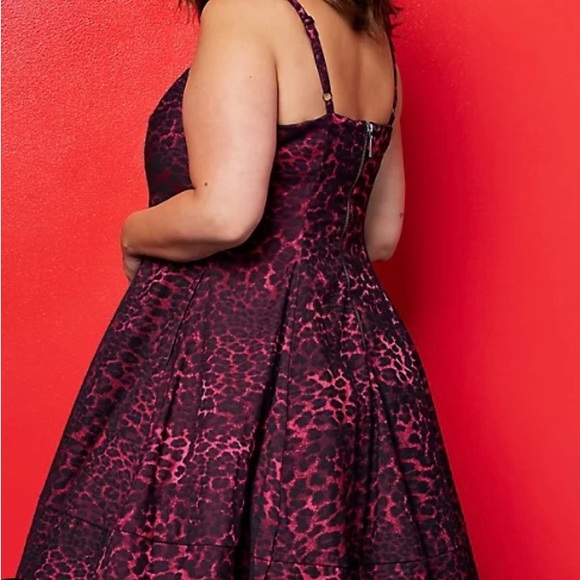 Betsey Johnson x Torrid pink leopard mini baby doll dress - Picture 2 of 5